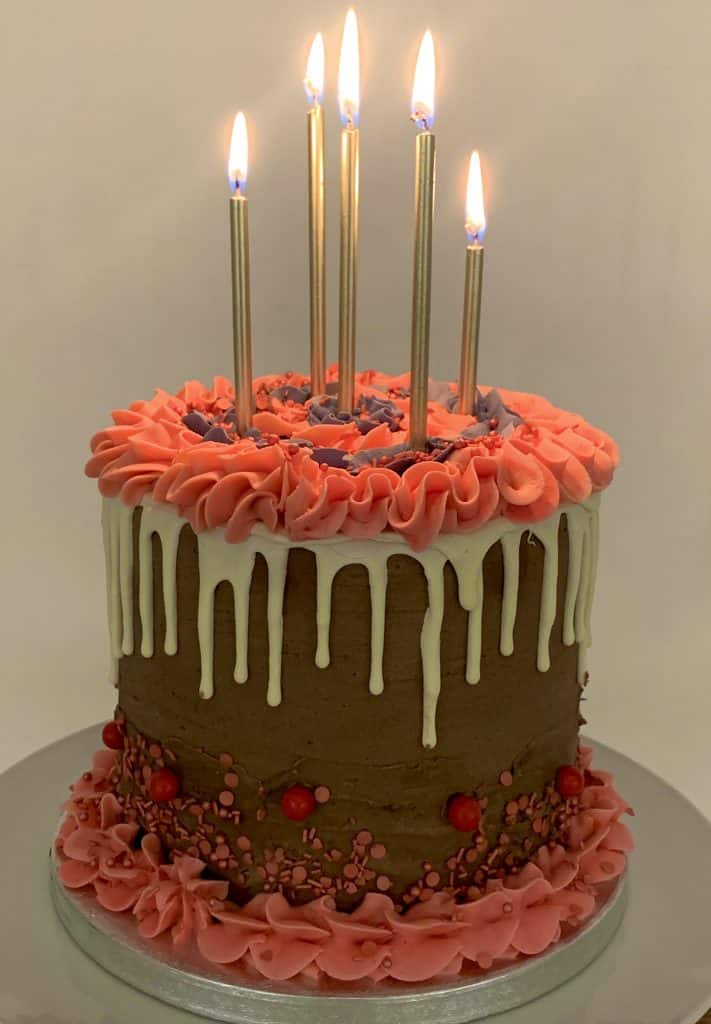 adams cakes london bespoke cake birthday cake with candles orange